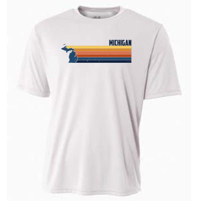 Retro Vintage Michigan Cooling Performance Crew T-Shirt