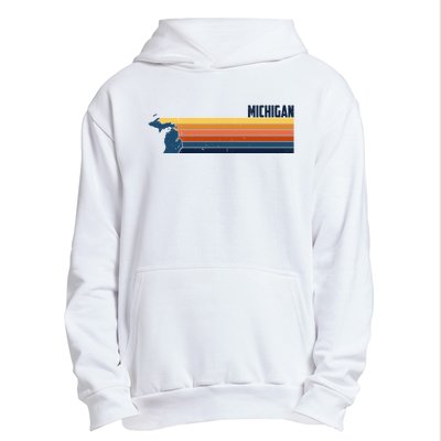 Retro Vintage Michigan Urban Pullover Hoodie