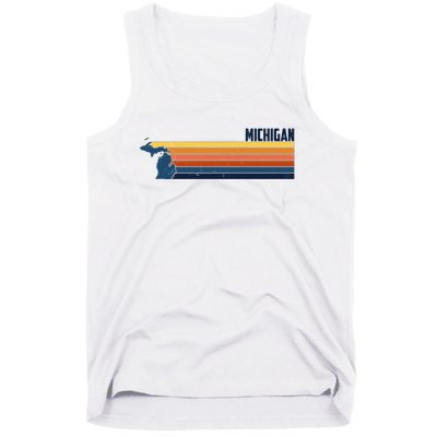 Retro Vintage Michigan Tank Top