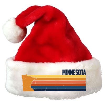 Retro Vintage Minnesota Premium Christmas Santa Hat