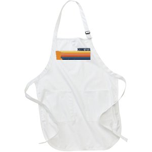 Retro Vintage Minnesota Full-Length Apron With Pockets