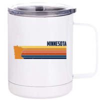 Retro Vintage Minnesota 12 oz Stainless Steel Tumbler Cup