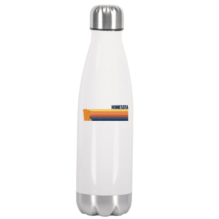 Retro Vintage Minnesota Stainless Steel Insulated Water Bottle