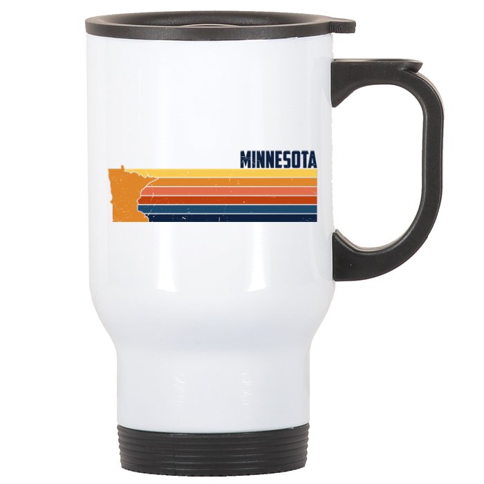 Retro Vintage Minnesota Stainless Steel Travel Mug