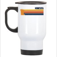 Retro Vintage Minnesota Stainless Steel Travel Mug