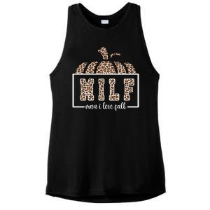 MILF Man I Love Fall Cheetah Pumpkin Cute Ladies PosiCharge Tri-Blend Wicking Tank