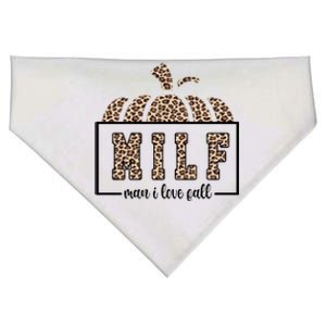 MILF Man I Love Fall Cheetah Pumpkin Cute USA-Made Doggie Bandana