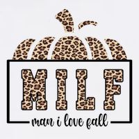 MILF Man I Love Fall Cheetah Pumpkin Cute Hoodie