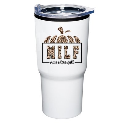 MILF Man I Love Fall Cheetah Pumpkin Cute Tumbler