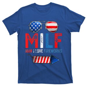 MILF Man I Love Fireworks Funny American 4th Of July T-Shirt