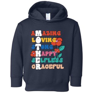 Mother Meaning I Love Mom Mothers Day Toddler Hoodie