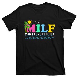 MILF Man I Love Florida Beach Summer Vacation Palm Tree T-Shirt