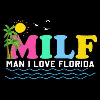 MILF Man I Love Florida Beach Summer Vacation Palm Tree Bucket Hat