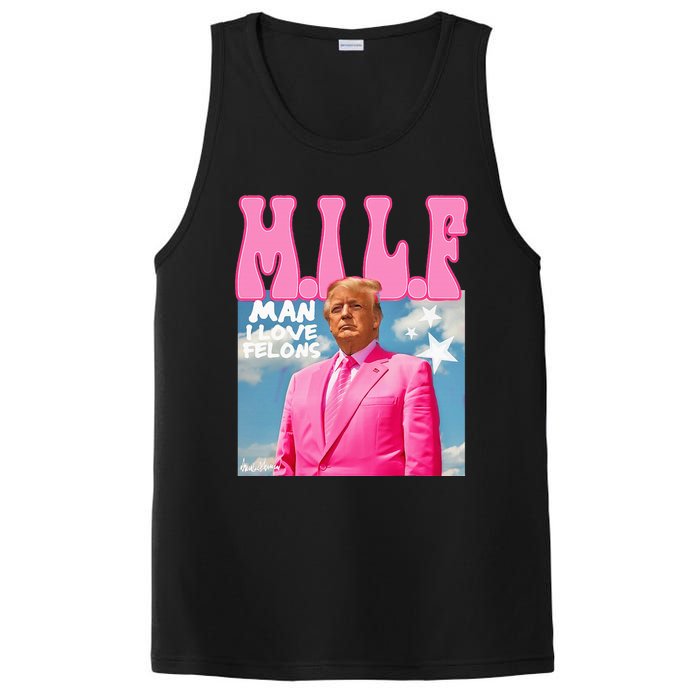 Milf Man I Love Felons Funny Trump 2024 For President PosiCharge Competitor Tank