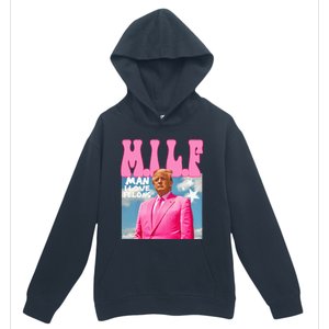 Milf Man I Love Felons Funny Trump 2024 For President Urban Pullover Hoodie