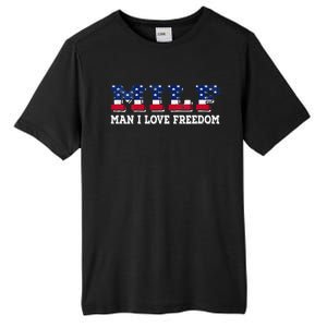 MILF Man I Love Freedom Funny Patriotic Tall Fusion ChromaSoft Performance T-Shirt