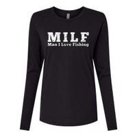 MILF Man I Love Fishing Womens Cotton Relaxed Long Sleeve T-Shirt