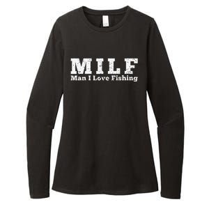 MILF Man I Love Fishing Womens CVC Long Sleeve Shirt