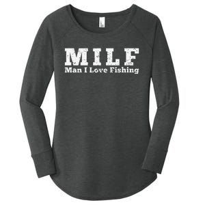 MILF Man I Love Fishing Women's Perfect Tri Tunic Long Sleeve Shirt