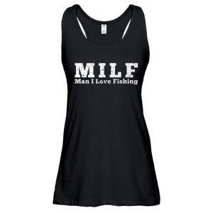 MILF Man I Love Fishing Ladies Essential Flowy Tank