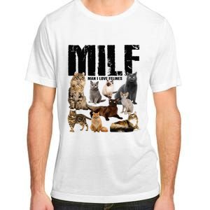 Milf Man I Love Felines Adult ChromaSoft Performance T-Shirt