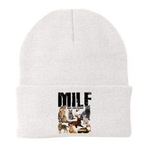 Milf Man I Love Felines Knit Cap Winter Beanie