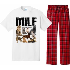 Milf Man I Love Felines Pajama Set