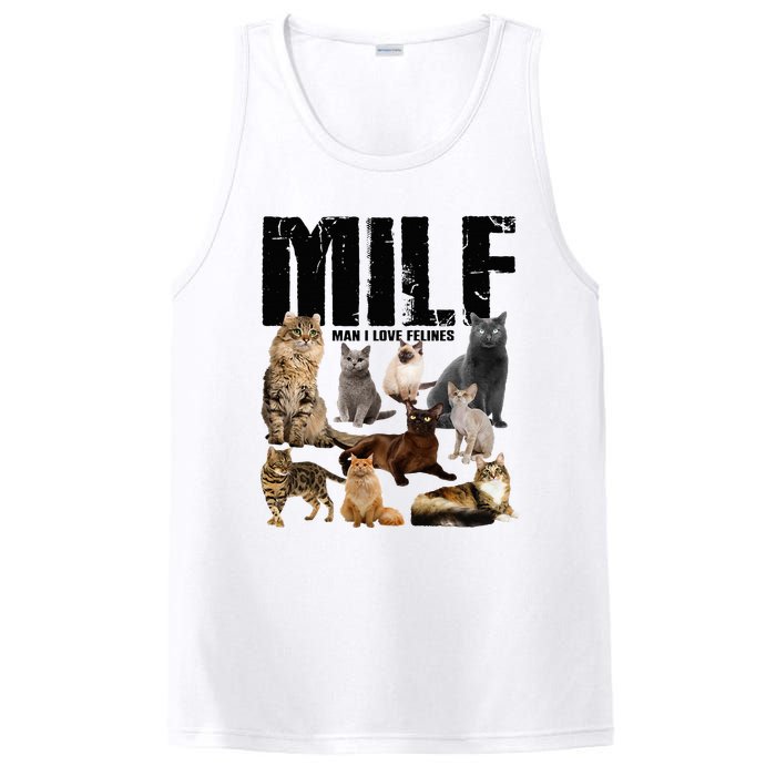 Milf Man I Love Felines PosiCharge Competitor Tank