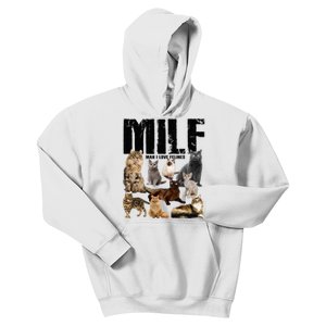 Milf Man I Love Felines Kids Hoodie