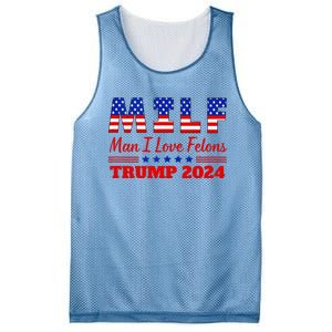 Milf Man I Love Felons Trump Girl For Trump 2024 Usa Mesh Reversible Basketball Jersey Tank