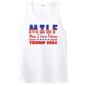 Milf Man I Love Felons Trump Girl For Trump 2024 Usa PosiCharge Competitor Tank