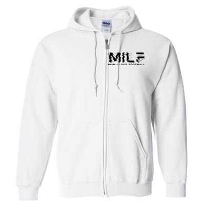 MILF Man I Love Football Full Zip Hoodie