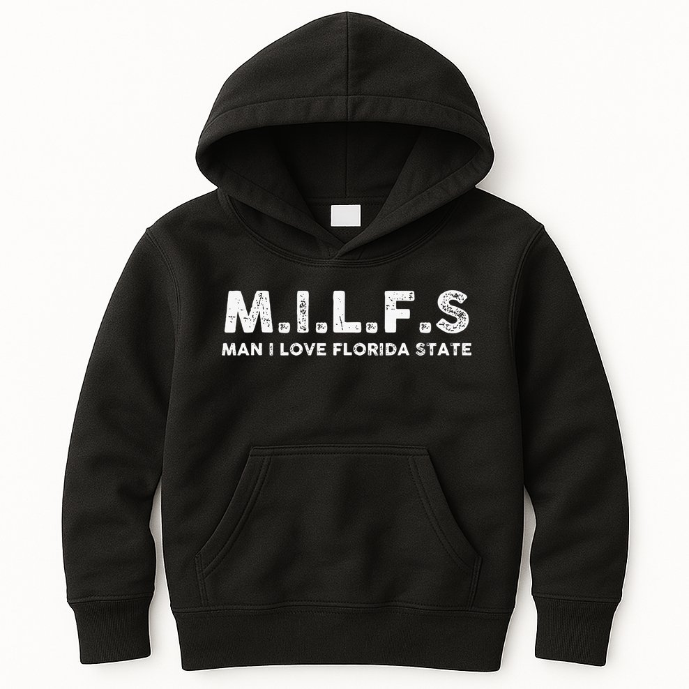 MILFS Man I Love Florida States Vintage Kids Hoodie