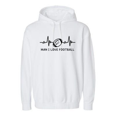 MILF Man I Love Football Garment-Dyed Fleece Hoodie