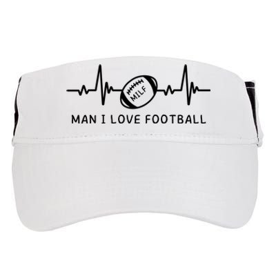 MILF Man I Love Football Adult Drive Performance Visor