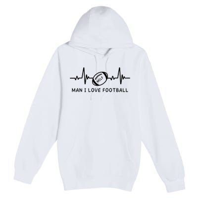 MILF Man I Love Football Premium Pullover Hoodie