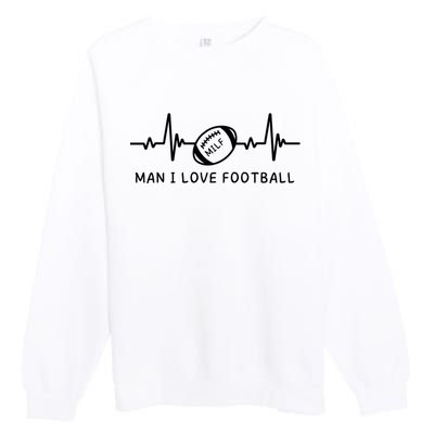 MILF Man I Love Football Premium Crewneck Sweatshirt