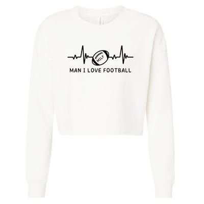 MILF Man I Love Football Cropped Pullover Crew