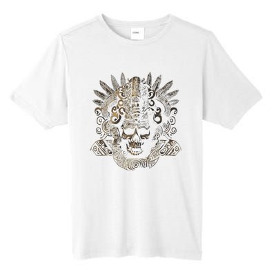 Mexican Mayan Inca Aztec King Skull Tall Fusion ChromaSoft Performance T-Shirt