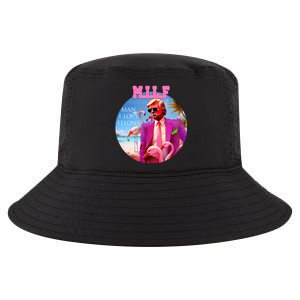 Milf Man I Love Felons Funny Trump Flamingo Pink 2024 Cool Comfort Performance Bucket Hat