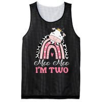 Moo Moo Im Two Birthday Outfit 2nd Bday Mesh Reversible Basketball Jersey Tank