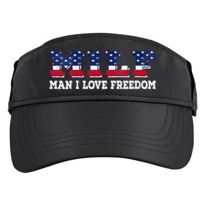 MILF Man I Love Freedom Funny Patriotic Adult Drive Performance Visor