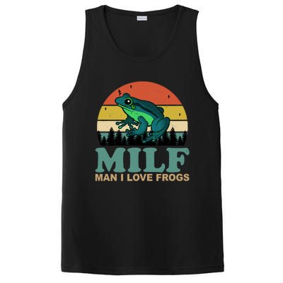 Milf Man I Love Frogs Funny Amphibian Lovers PosiCharge Competitor Tank