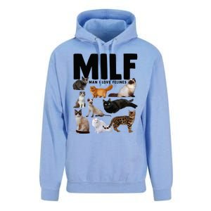 MILF Man I Love Felines Funny Cats Unisex Surf Hoodie