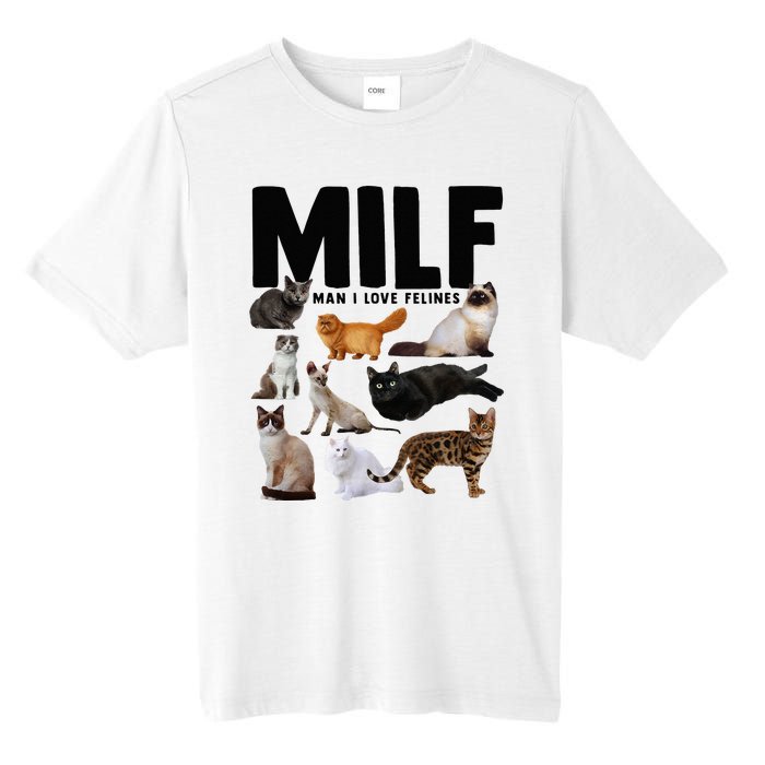 MILF Man I Love Felines Funny Cats Tall Fusion ChromaSoft Performance T-Shirt