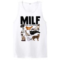 MILF Man I Love Felines Funny Cats PosiCharge Competitor Tank