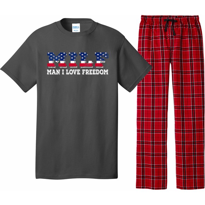 MILF Man I Love Freedom Funny Patriotic Pajama Set