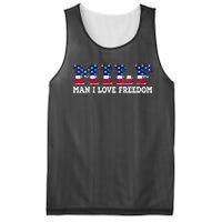 MILF Man I Love Freedom Funny Patriotic Mesh Reversible Basketball Jersey Tank