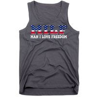 MILF Man I Love Freedom Funny Patriotic Tank Top