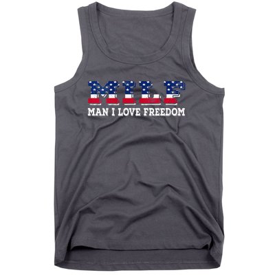 MILF Man I Love Freedom Funny Patriotic Tank Top